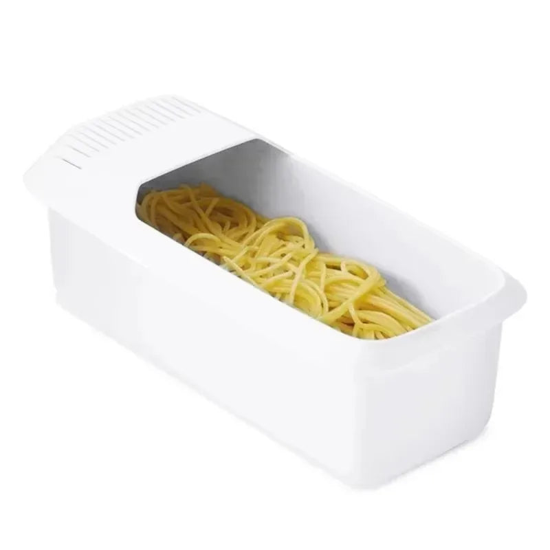 Microwave Pasta Cooker with Strainer Eco-Friendly Plastic Vegetable Steamer Dishwasher Safe Kitchen Accessory