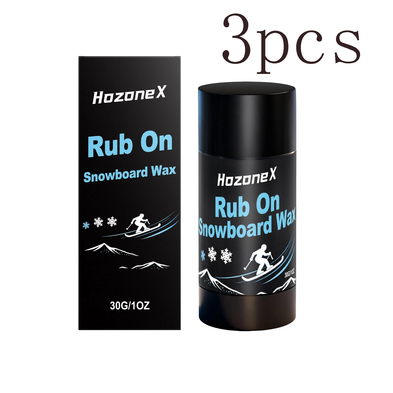 All-Terrain Ski Wax - Quick Apply Glide-Enhancing, Wear-Resistant Formula for Daily Ski Maintenance