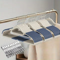 30pcs Heavy Duty Velvet Hangers Set with Clips - Anti Slip Closet Organization