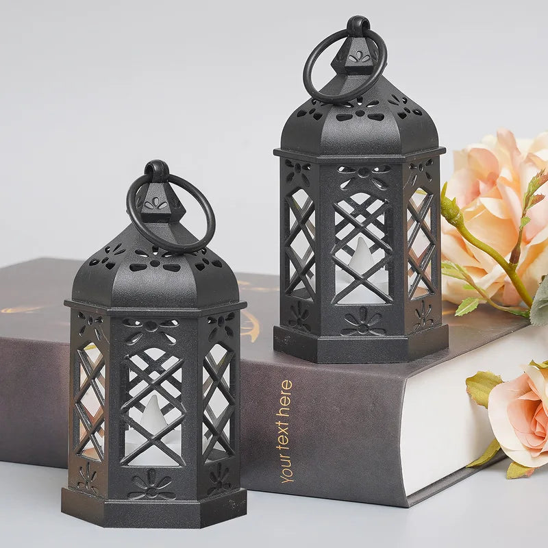 Retro Desktop Wind Lamp - Hexagonal Candle LED Night Light Gift