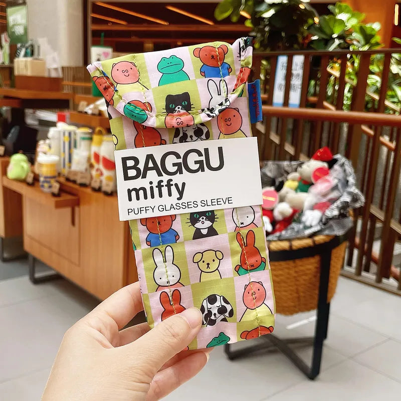 Cute Cartoon Glasses Storage Bag Miffy Boris Protective Case with Magnetic Closure