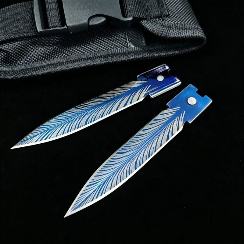 Multifunctional Outdoor Survival Knife with Nylon Sheath - 23cm Folding Blade