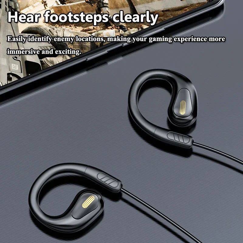 Wired Open Ear Gaming Headset with ENC Mic - Hi-Fi Sound for Clear Calls