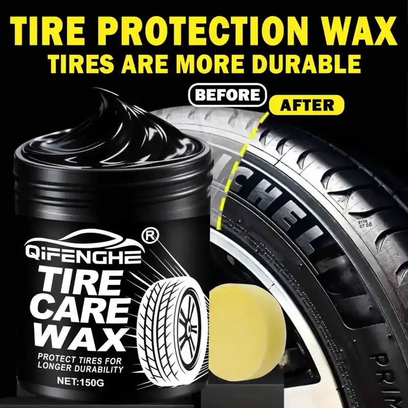 Car Tire Shine Wax - Durable Gloss Enhancer & Protective Coating for Tires