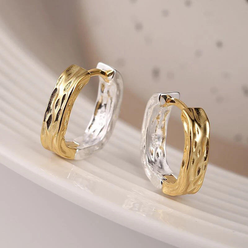 Silver Color Geometric Earrings for Women - Irregular Party Jewelry Gift
