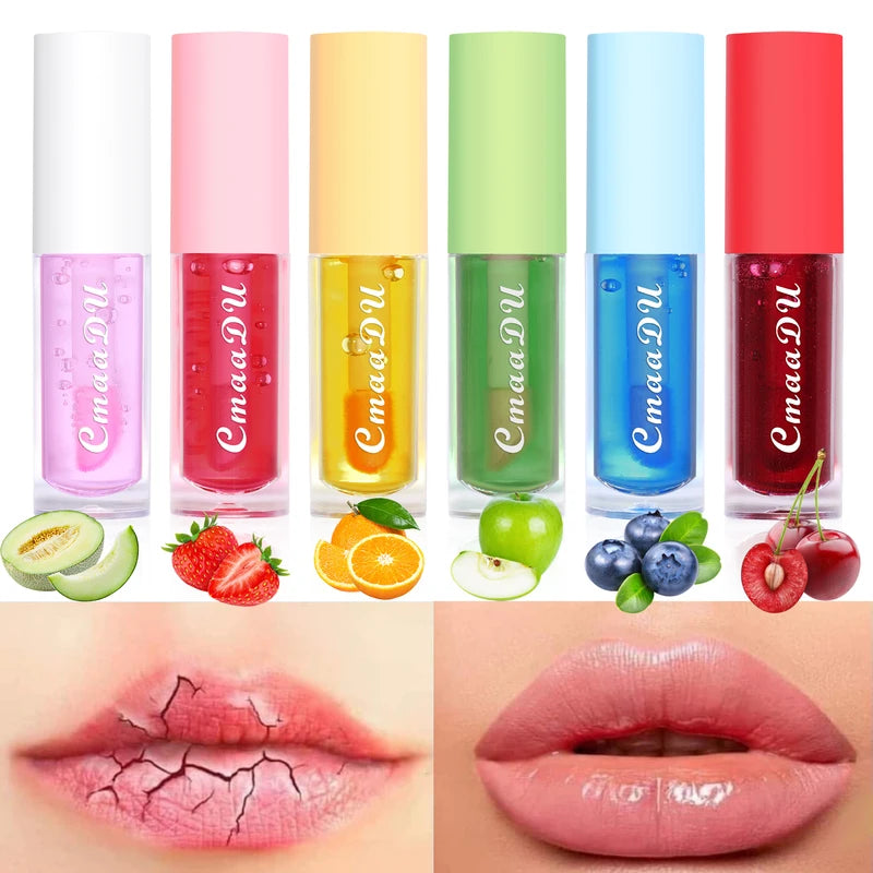 Color-Changing Lip Gloss Set with Fruity Scent - Moisturizing & Long-Lasting Hydrating Lip Tint
