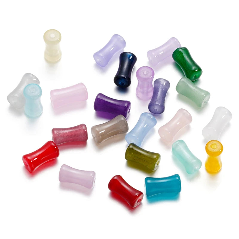Imitation Jade Glass Beads 30Pcs for DIY Jewelry Making - Spacer Beads for Bracelets & Necklaces
