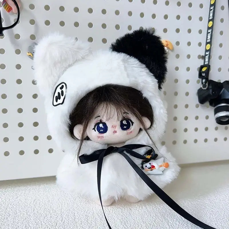 10cm Doll Clothes Outfit Set for 3.94in Dolls - Kawaii Halloween Theme Cotton Dress Up