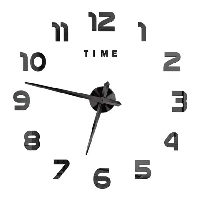 DIY Frameless 3D Luminous Wall Clock - Silent Modern Digital Wall Decor