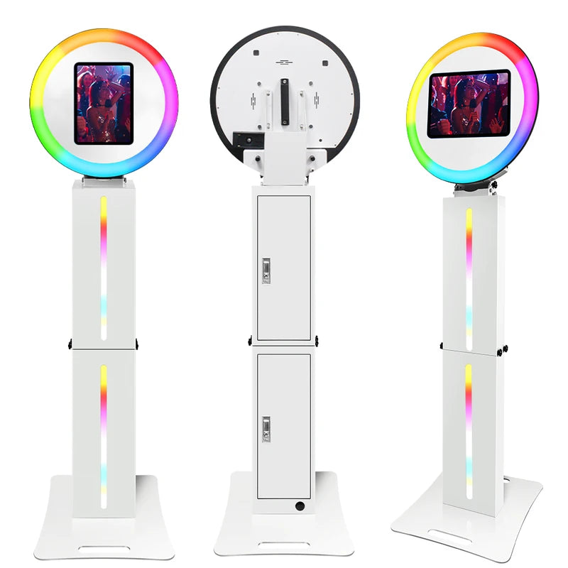Portable LED Photo Booth for iPad 10.2-13 Inch Weddings & Events