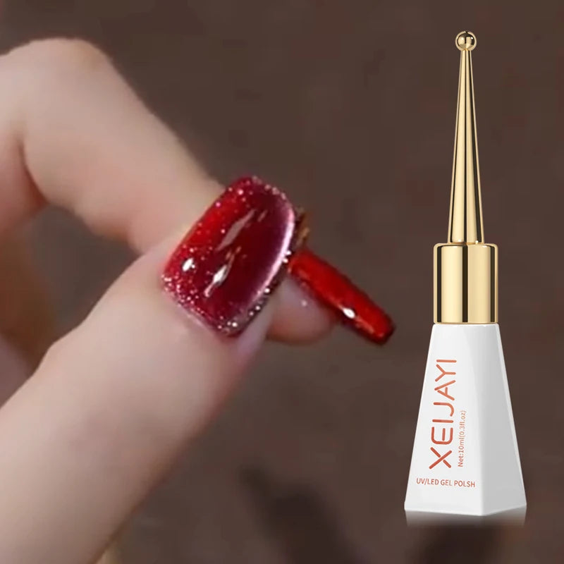 Magnetic Cat Eye Nail Powder - Chili Peppers Metallic Nail Art Glitter 10ml