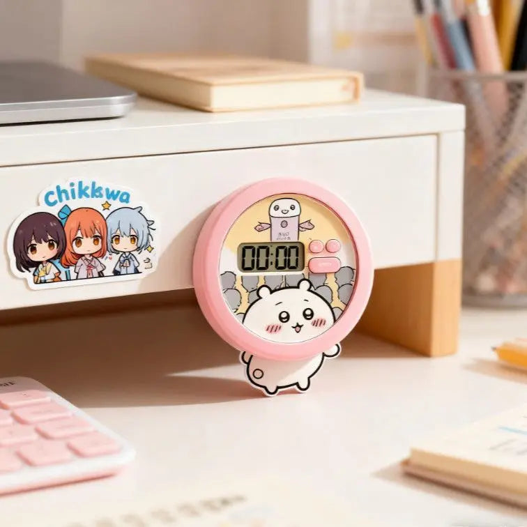 Cute Chiikawa Timer Alarm Clock - Magnetic Kitchen & Bedroom Decor