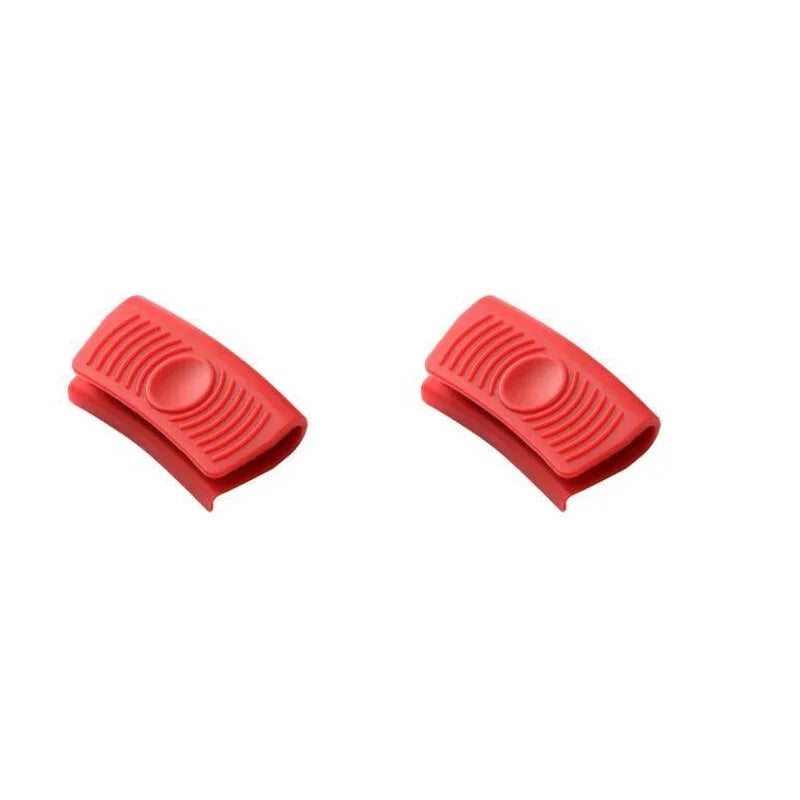 Silicone Pot Handle Grip Cover 2pcs Heat-Resistant Anti-Slip Sleeve for Pans