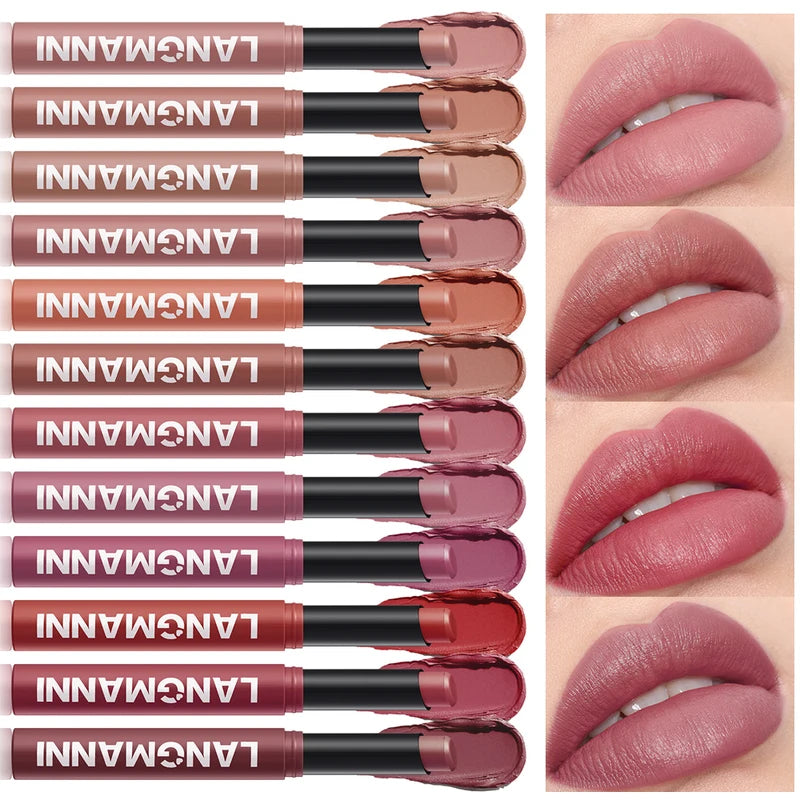Matte Waterproof Lipstick Pencil - Long Lasting Lip & Lip Tint