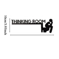 Humorous Thinking Room Door Sign Wall Decor Bathroom Artwork Home Decor