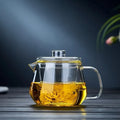 Glass Teapot Penguin Shape Chinese Tea Ceremony Set 480ML 600ML Transparent