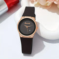 Women’s Fashion Quartz Watch with Silicone Band and Calendar Function
