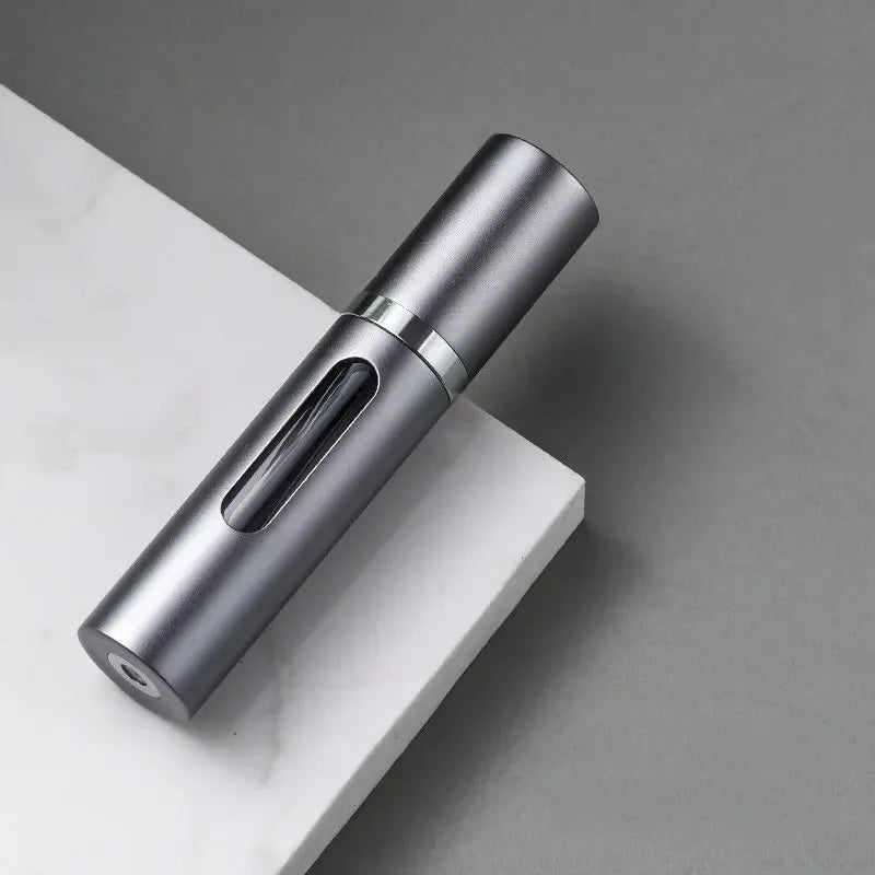 Portable Refillable Perfume Bottle with Spray Pump - 5ml Travel Cosmetic Container