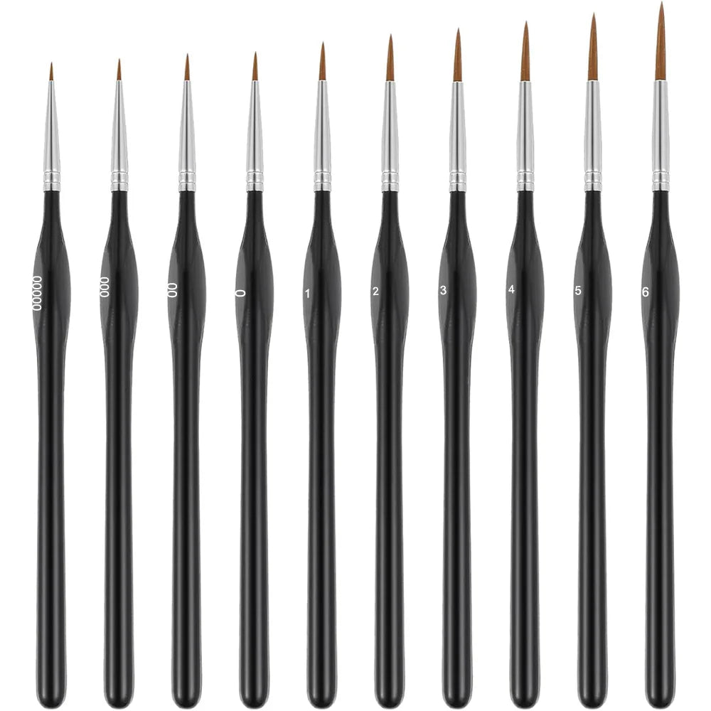 Miniature Painting Dry Brush Set - Watercolor, Acrylic & Oil Paints