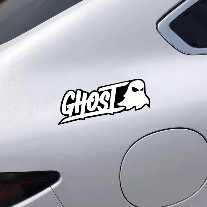 Halloween Ghost Motorcycle Reflective Vinyl Stickers Car Helmet Decals Waterproof