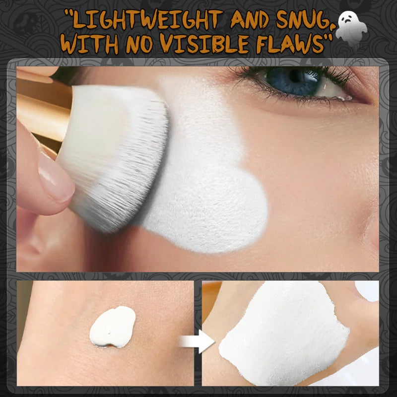 White Liquid Foundation for Goth & Costume Makeup - Long-Lasting Matte 37ml