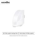 Fan-Shaped Coffee Filter Paper Storage Rack Dustproof Organizer - Large Capacity