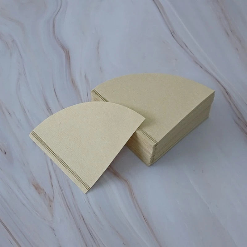 Unbleached Coffee Filter Bags - 100 Pack for Drip Coffee Brewer, Natural Paper