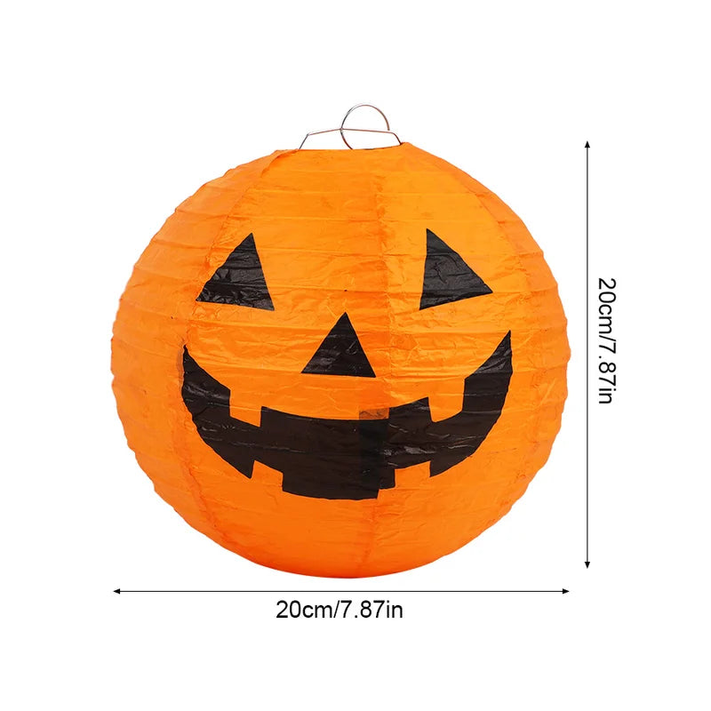 Halloween Hanging Paper Lanterns Set - Indoor Outdoor Garden Decorations