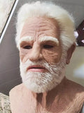 Realistic Old Man Halloween Mask - Full Face Role Play Mask for Parties & Events