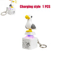 USB Clicky Keyboard Fidget Button with LED Sound Keychain - Light & Satisfying Feel