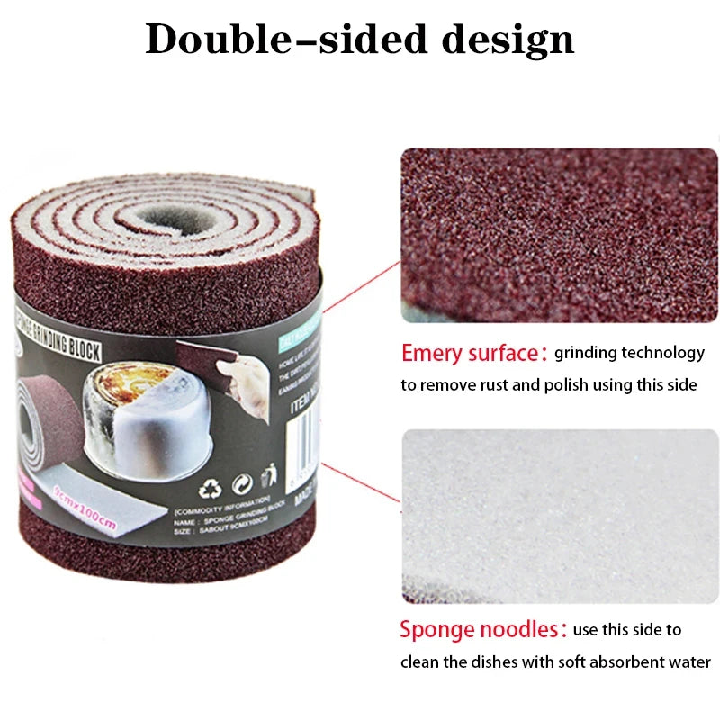 Heavy-Duty Melamine Sponge for Kitchen and Vehicle Cleaning - 9x13.5cm