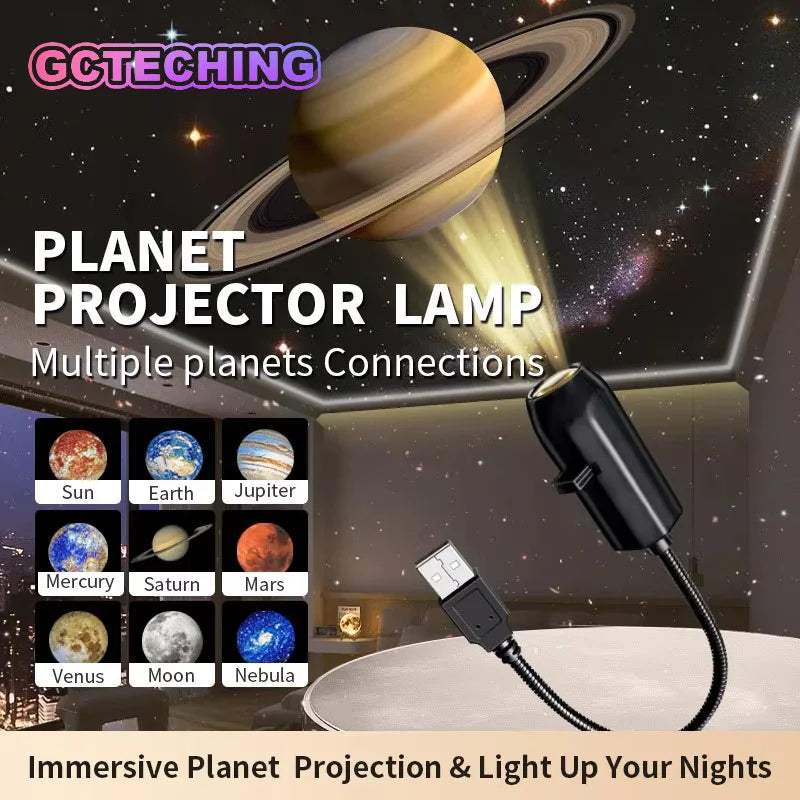 Rotatable Halloween Moon Projector Night Light Wall Ceiling Decor