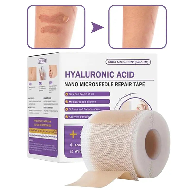 Silicone Scar Removal Patch - Gentle, Breathable Skin Repair Tape for Keloid, Burn & Trauma Scars