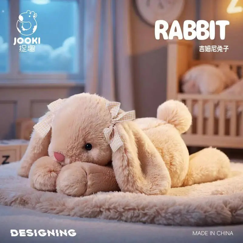 35cm Plush Shy Rabbit Doll - Cute Cartoon Anime Stuffed Toy for Kids & Teens