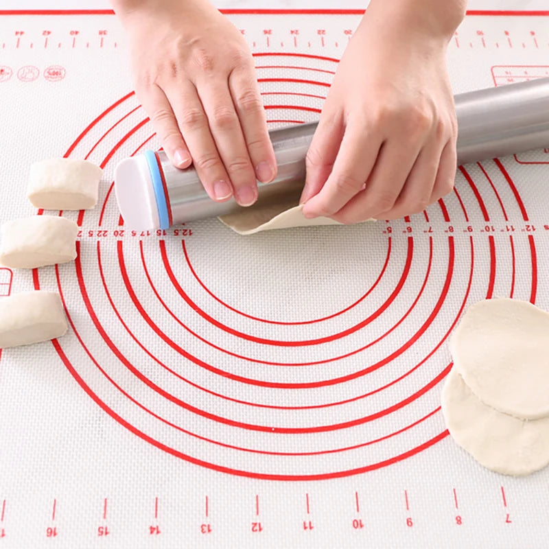 43cm Stainless Steel Adjustable Rolling Pin for Baking & Fondant