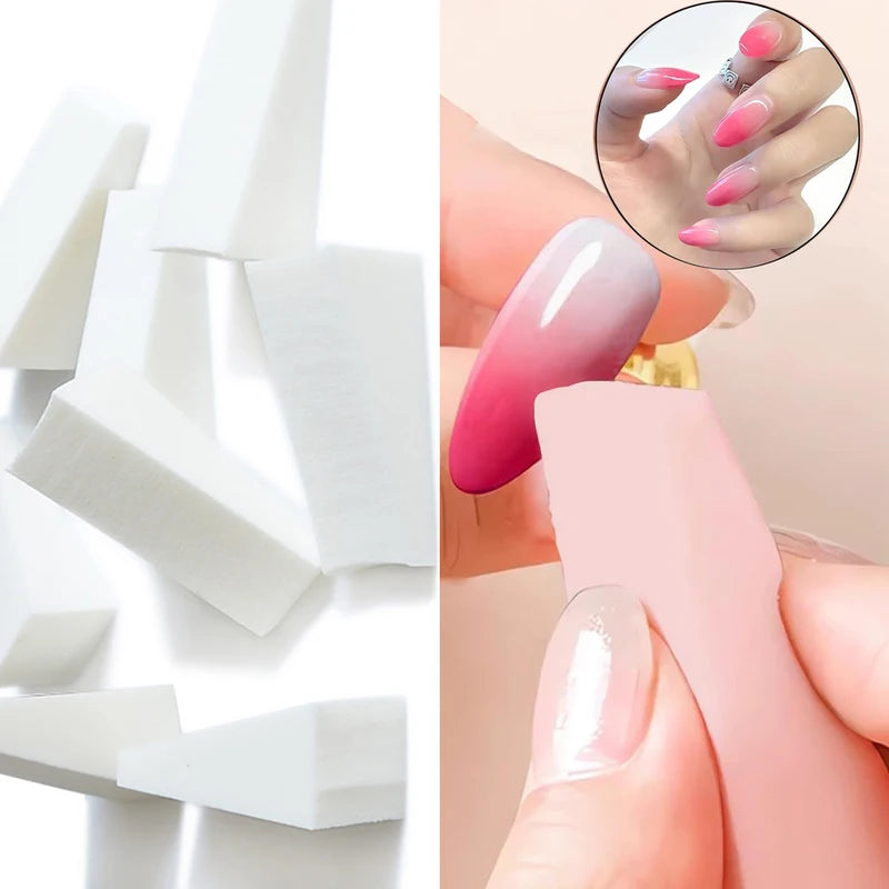 20PCS Nail Sponge Triangle Makeup & Nail Art Wedges for Gradient Effects