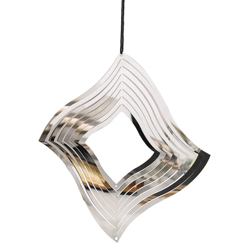 3D Rotating Wind Spinner Garden Decor - Hanging Metal Windmill, Yard Ornament