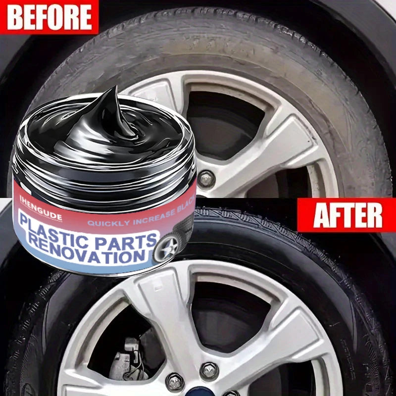 Car Interior Care Wax for Plastic & Rubber Restoration, Scratch & Shine Coating