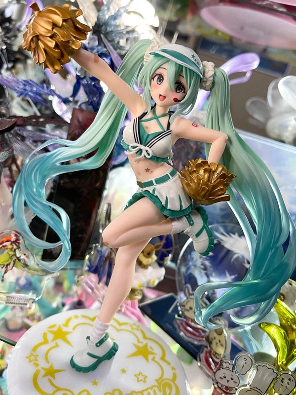 18cm Anime Hatsune Miku Action Figure Cheerleader PVC Figurine Collection Toys