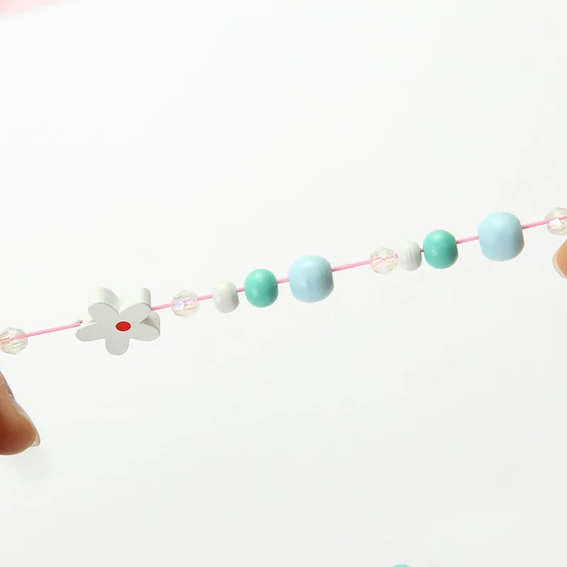 Children's Animal Pattern Beaded Jewelry Set - Necklace & Bracelet Gift