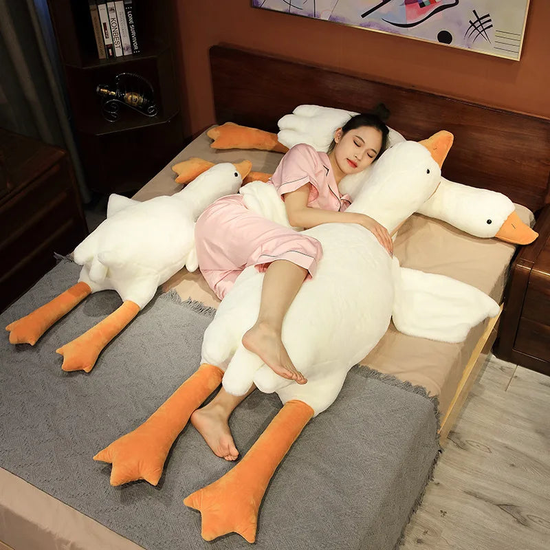 Cute Goose Plush Pillow - Soft Duck Sleeping Cushion for Sofa & Kids