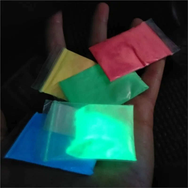 Glow in The Dark Nail Pigment Powder - Long-Lasting Luminous Glitter for Nails