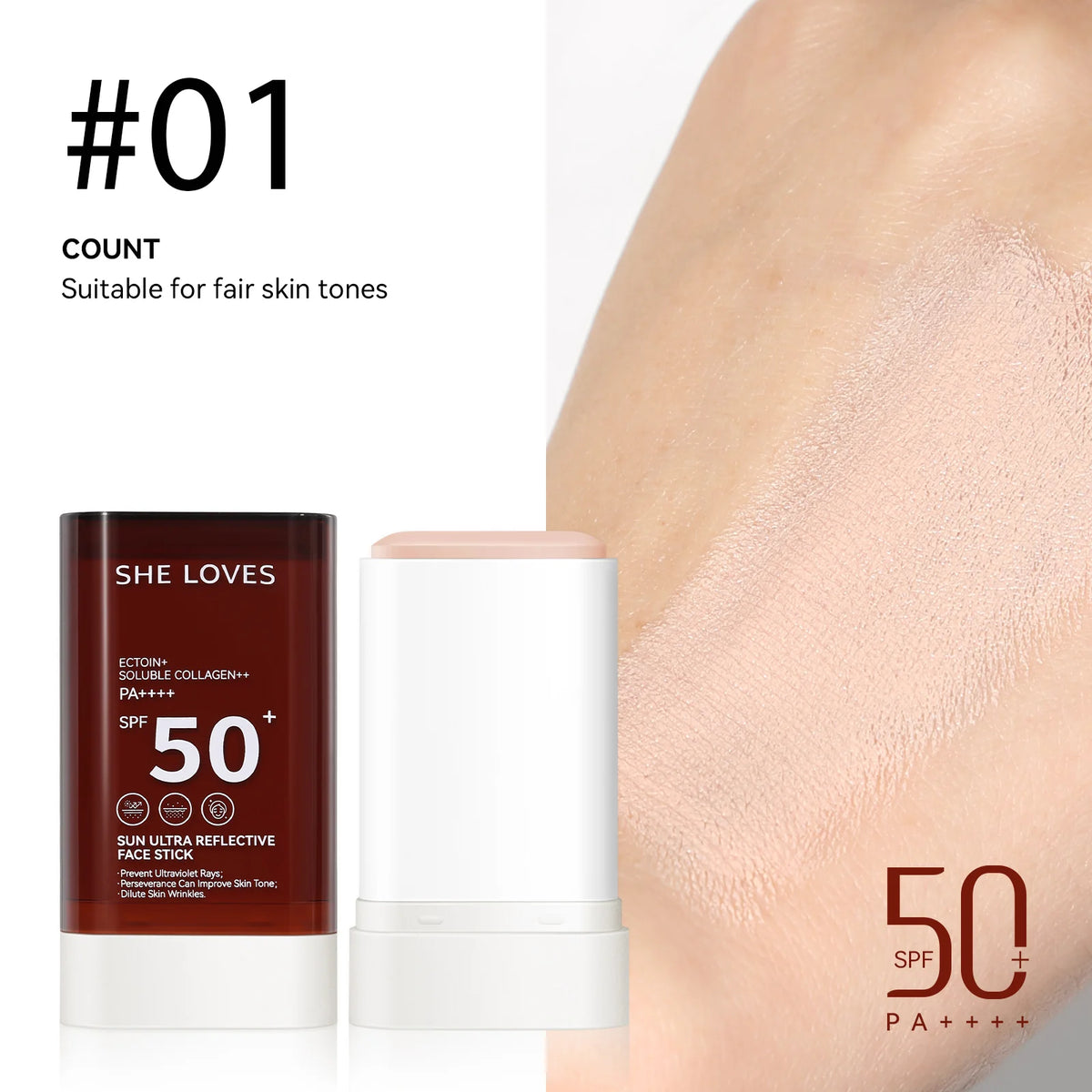 3-in-1 Sunscreen Concealer Foundation Cream - Light Texture, Flaw Cover & Long-Lasting Makeup