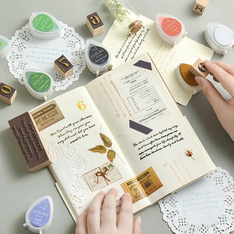 Colorful Ink Pad for Scrapbooking & Crafting - DIY Stamping Material