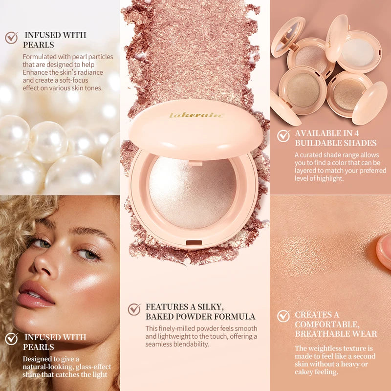 Long Lasting Waterproof Silken Touch Highlighter Powder - Luminescent Makeup