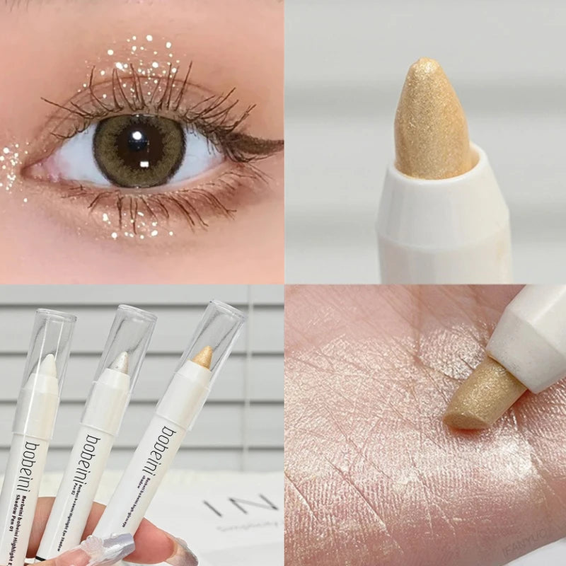 Matte & Shimmer Eye Highlighter Stick for Under Eye Brightening & Eye Makeup