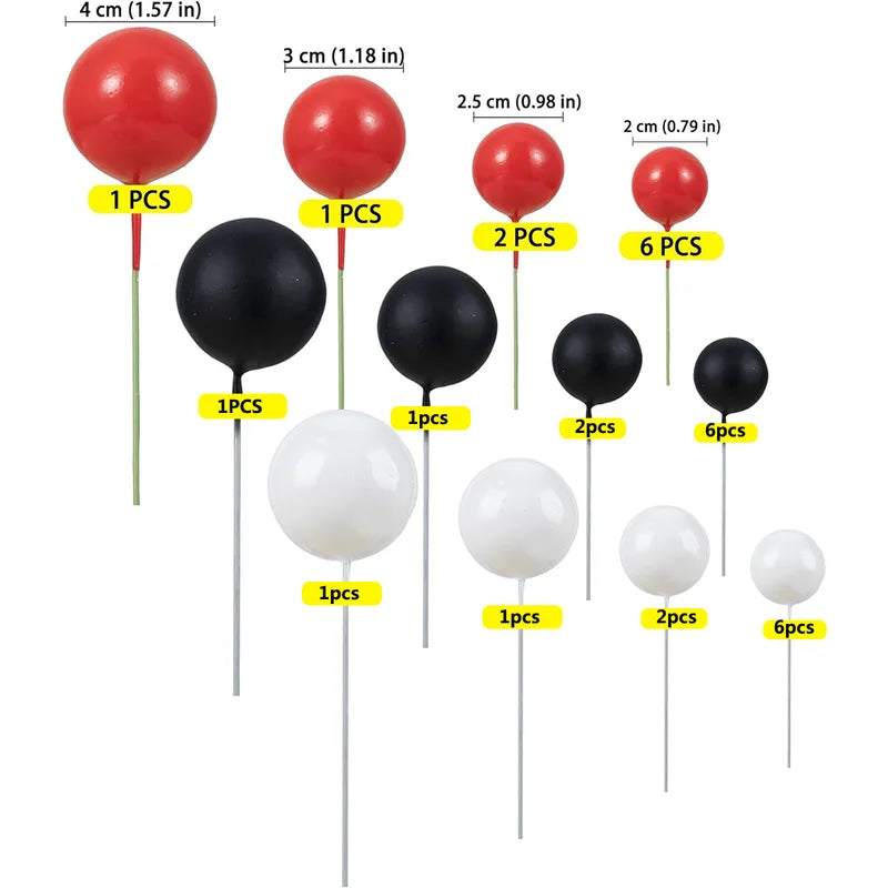 Cake Topper Decorations 30 Pcs Balloons Party Supplies for Wedding Birthday Baby Shower