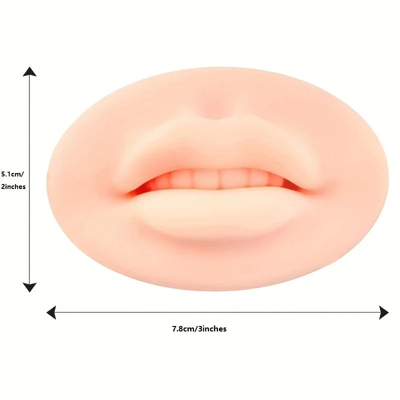 Reusable Silicone Lip Practice Mold for Permanent Makeup and Microblading