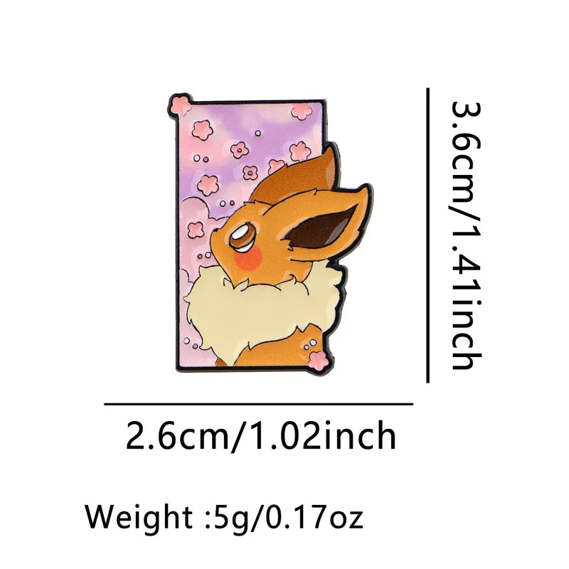 Cute Anime Elf Enamel Pins Cartoon Animal Brooches for Backpack & Clothing Accessories