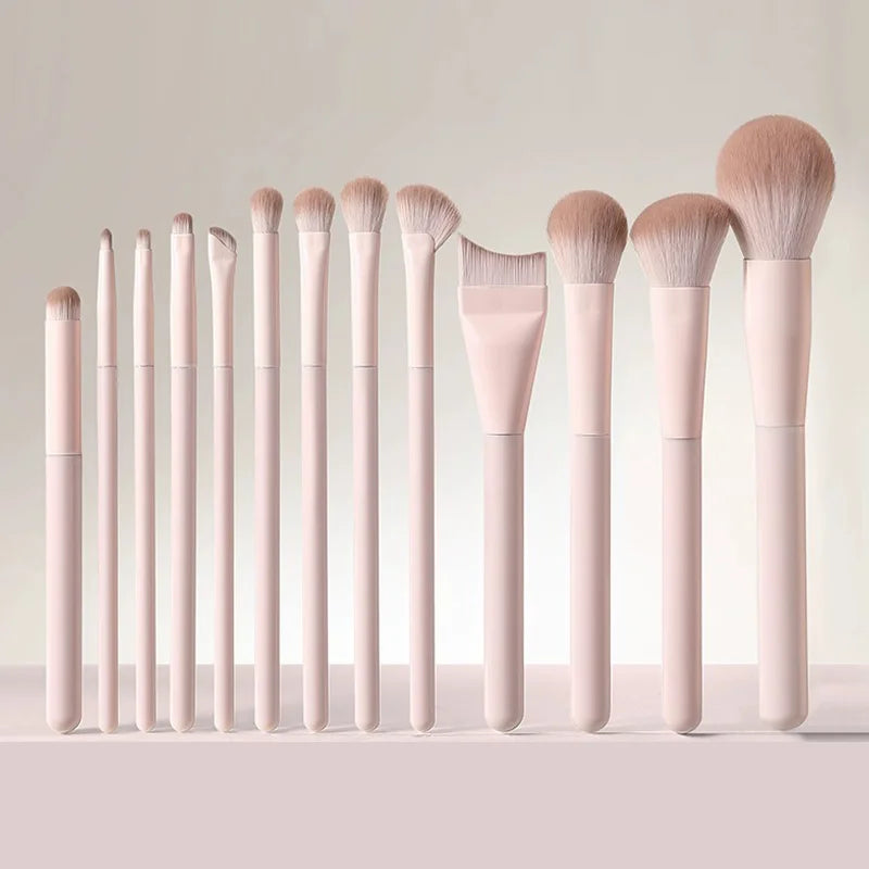 13-Piece Makeup Brush Set for Foundation, Concealer & Eyeshadow - Soft Dense Cosmetic Tools